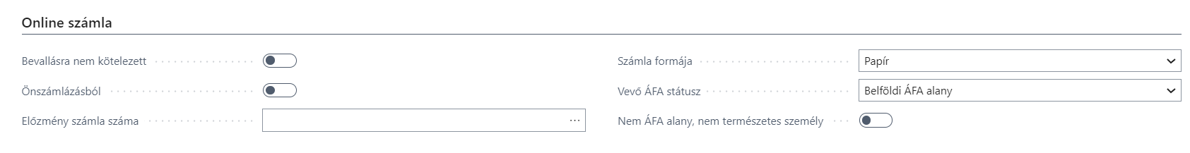 Online számla