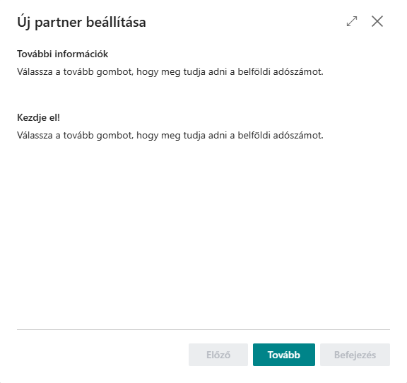 Új partner felvétele