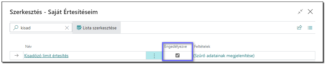 Értesítések