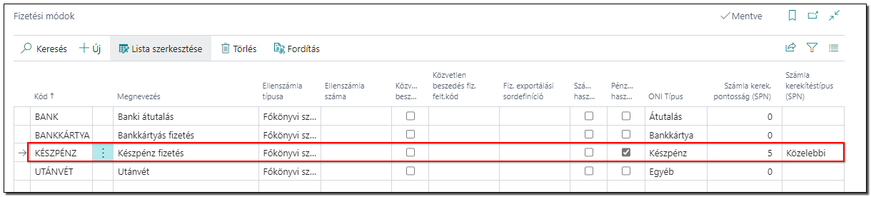 Fizetési módok