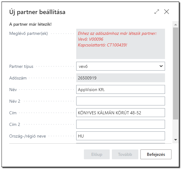Új partner