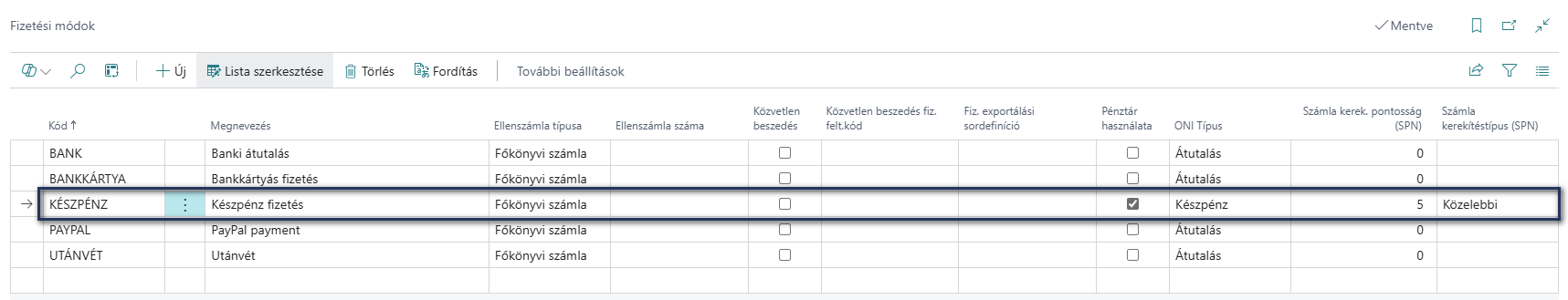 Fizetési módok