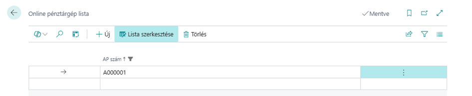 Online pénztárgép lista