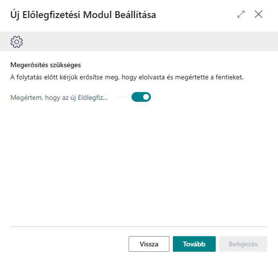 Támogatott beállítás