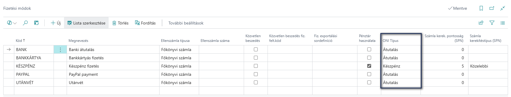 Fizetési módok