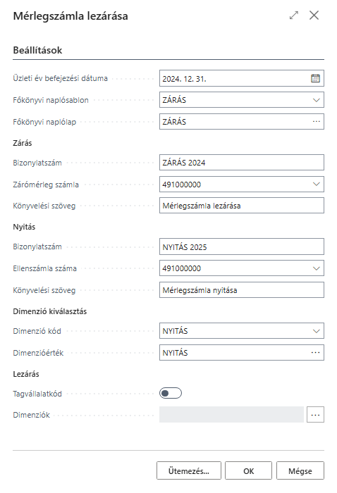 Könyvelési időszakok
